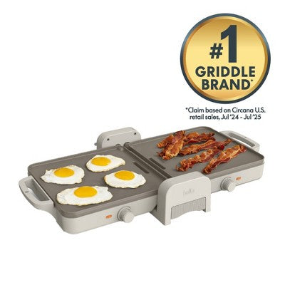 Bella Fold and Store Dual Temp Griddle Oatmilk